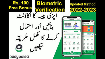 How to create easypaisa account | Easypaisa account banane ka tarika | easypaisa account | 2022-2023