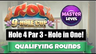 Golf Clash - كأس KOI المكون من 9 حفر - مستوى MASTER - الحفرة 4، ضربة في حفرة واحدة (Hole in One) ... screenshot 4