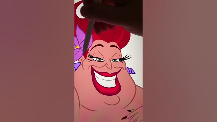 Ursula transforms in Ariel #disney #art #transformation #cartoon #glowup #thelittlemermaid