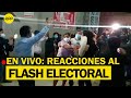 🔴 Pedro Castillo recibió así los primeros resultados del flash electoral