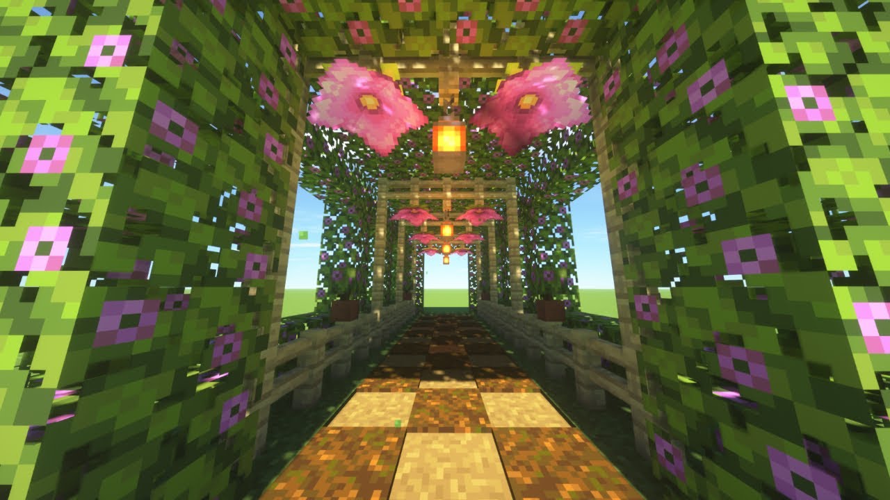 Flowering Azalea Walkway- Minecraft Builds! 