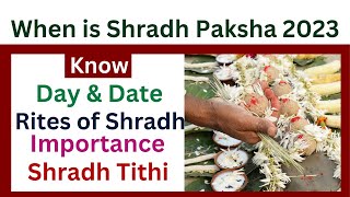When is Shradh Paksha 2023 | Pitru Paksha 2023 Start Date | Shradh 2023 dates | Rites of Shradh