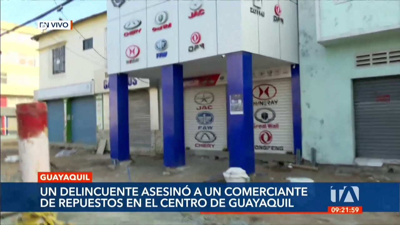Un comerciante fue asesinado en el centro de Guayaquil - YouTube