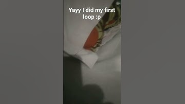 YAY I did my first loop 😁 #shorts #loop