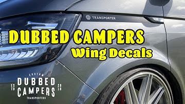Fitting a Dubbed Campers Transporter T6 Wing Sticker | T6.1 Style Decal | How to Video