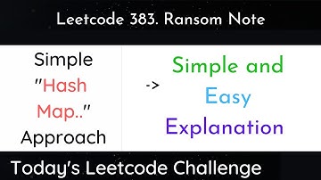 Leetcode 383 Ransom Note | Hindi