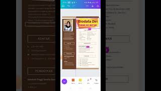 cara membuat biodata diri dengan menggunakan aplikasi canva