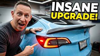 Upgrade Your Tesla's Look with This Aggressive New Spoiler and Pilot Light!