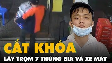 Cắt khóa cửa hàng Bách Hóa Xanh, lấy trộm 7 thùng bia và xe máy