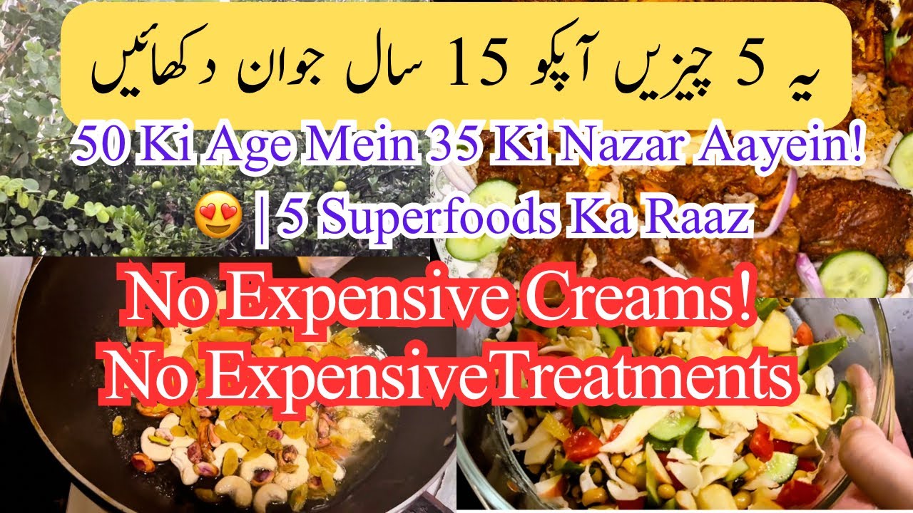 How to Look 35 at Age 50 Without Creams or Treatments | 5 Powerful Superfoods