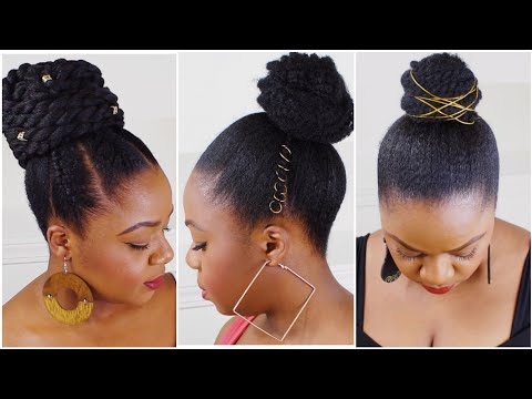 61 Best Bun With Bangs Hairstyles for Black Women – SurpriseHair