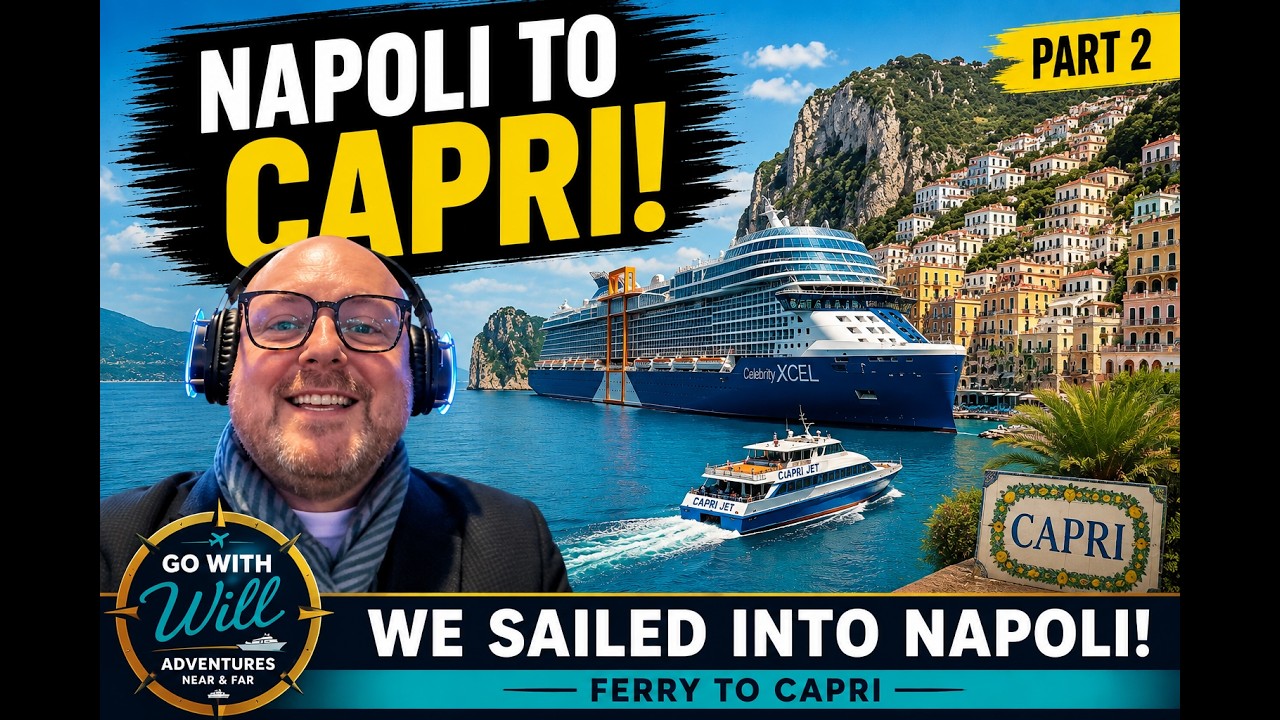 Celebrity Xcel Luxury Cruise | Sailed Into Napoli & Ferry to Capri | Go With Will 