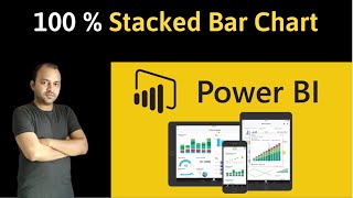 power bi tutorials how create 100% stacked bar chart in power bi