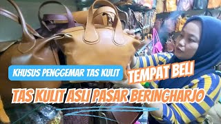 Toko Tas Kulit Asli di Pasar Beringharjo Malioboro Yogyakarta