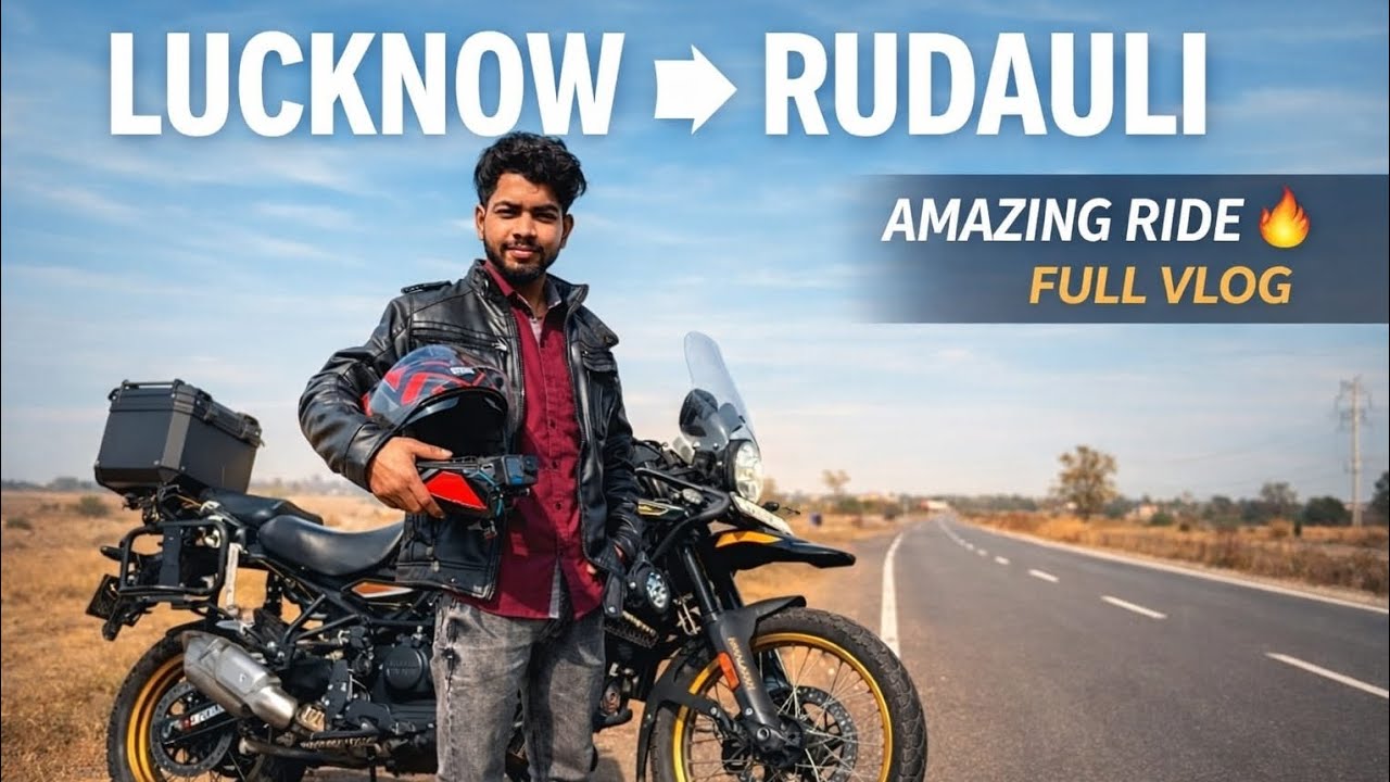 Aaj hum nikale hai aapni jado ki aur 🏍️❤️aaj ka safar lagbhag 90-100km ⛳#Motovlog #LucknowToRudauli 