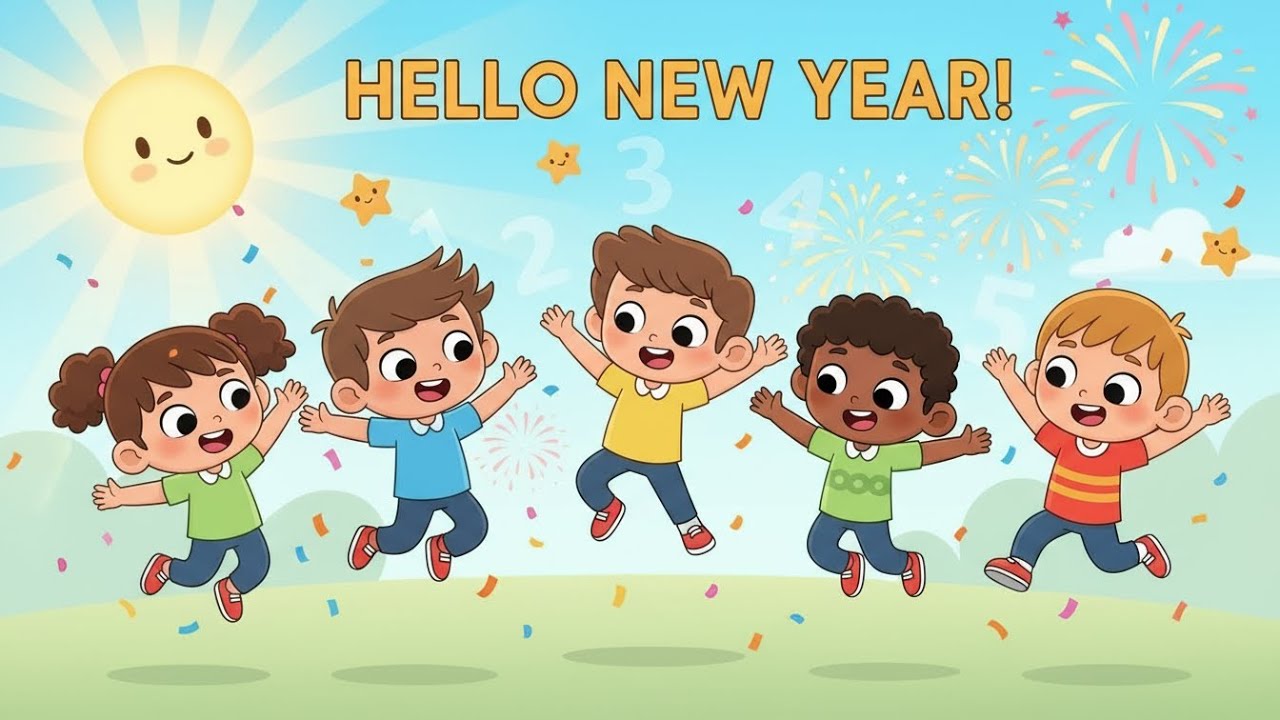 Hello New Year, Hello God! ✨ Christian New Year Song for Kids 2026