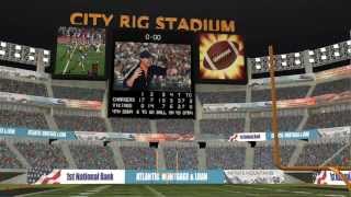 3D Stadium
The C4Depot Stadium is a detailed sports stadium for Cinema 4D featuring:
• Parking lot with lights
• Chain link perimeter fence
• Xpresso control panel to customize field options
• Customizable stadium name
• Football field & scoreboard
• Baseball field & scoreboard
• Soccer field & scoreboard
• Olympic running track
• Spectators
• Exterior and interior lights 3D Stadium