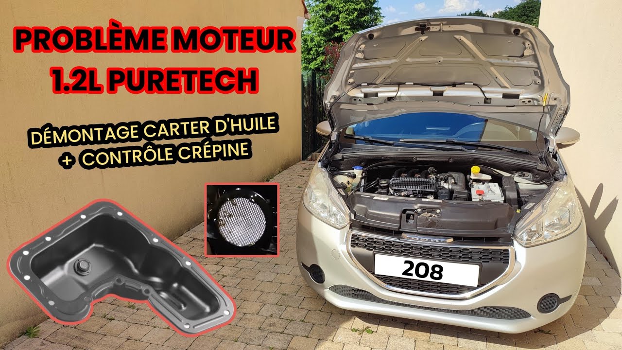 🛢️CONTRÔLE CRÉPINE + VIDANGE HUILE MOTEUR + NOUVEAU CARTER SUR PEUGEOT