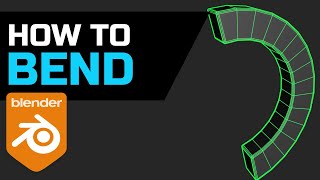 How to bend in Blender 2.8 +