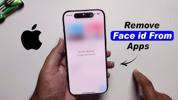 How to remove face id for apps in iPhone