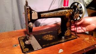 Serviced Antique 1920 Singer 127-3 Sphinx Treadle Sewing Machine G7945887