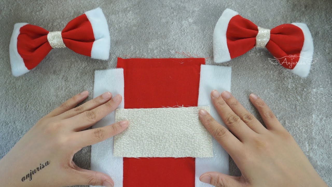 Faux Fur Bow for Christmas 😍 How to Make Bows out of Faux Fur