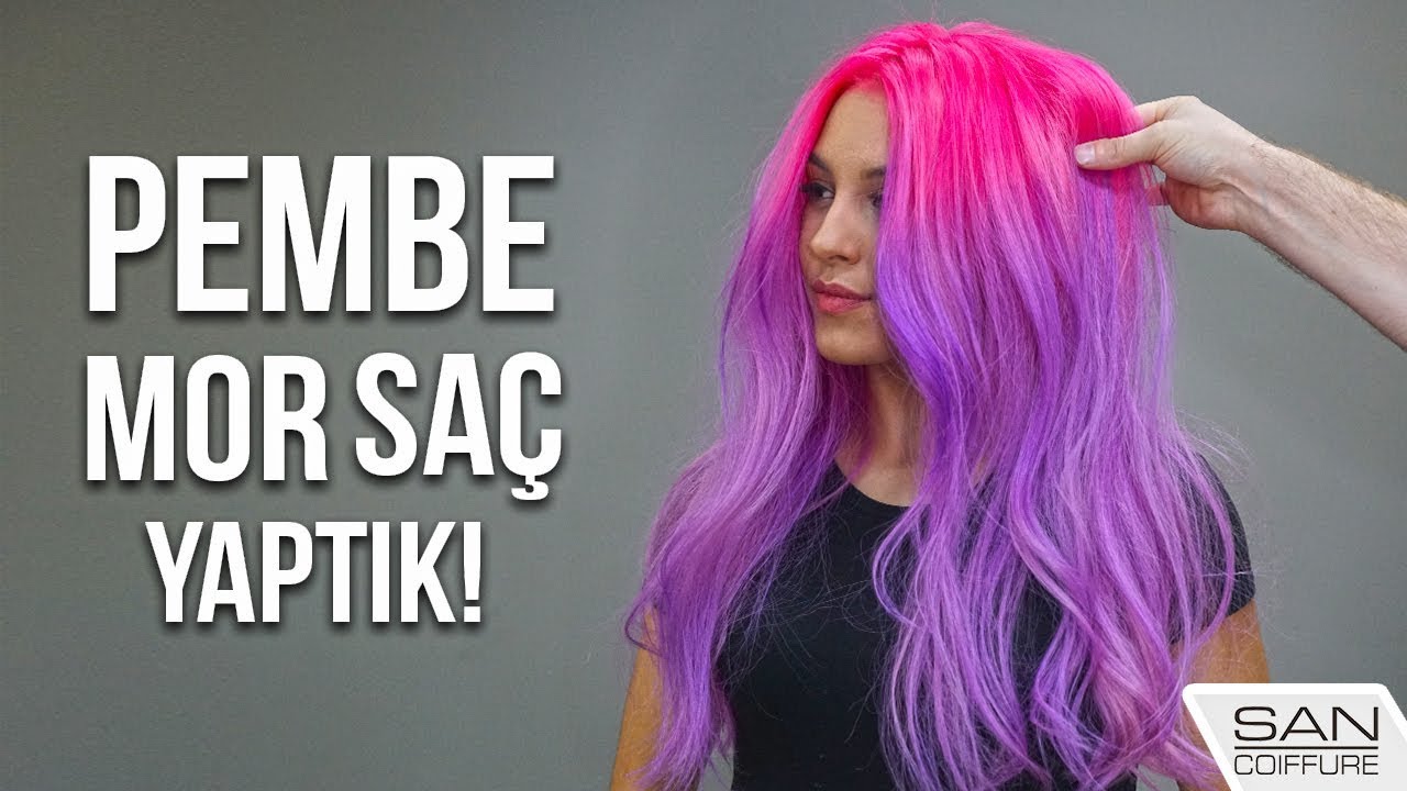 Pink Purple Hair Dyeing Pink Hair Purple Hair Youtube