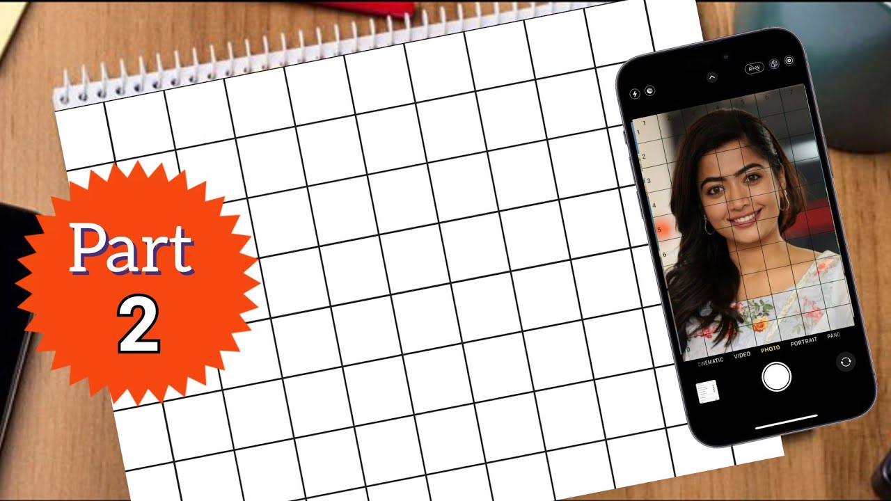 How to draw Outline using grid method - A to Z about grid method|How to ...