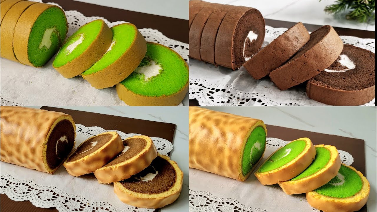 4 Resep Aneka Bolu Gulung Lembut Moist