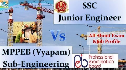 SSC Junior Engineer Vs MP Vyapam Sub-Engineer Exam (For CE/ME/EX Branch) #AdhyayanSetuAcademy