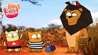 The Lion Whisperer 🦁🦁🦁 | Ollie and Moon English | Full Episode | Season 1 | Cartoons for kids