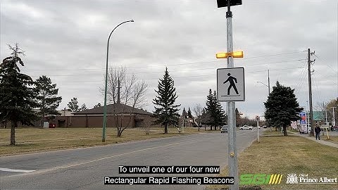 New Rapid Flashing Beacons at four Crosswalk locations in Prince Albert