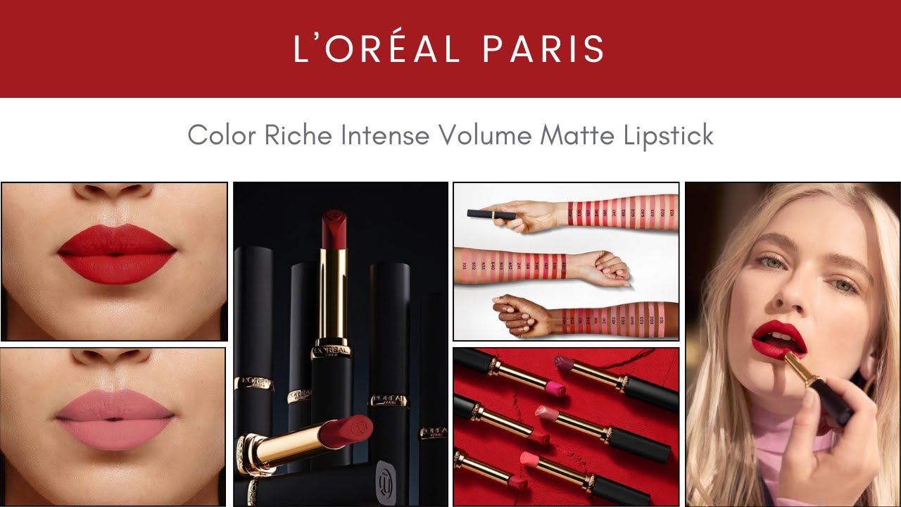 Sneak Peek L’oréal Paris Color Riche Intense Volume Matte Lipstick New Makeup Release Youtube