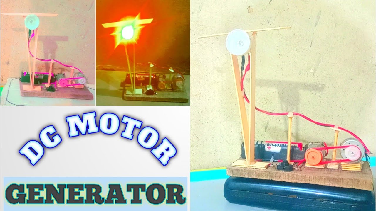 How To Make DC Motor Generator _ Simple DIY Ideas - YouTube