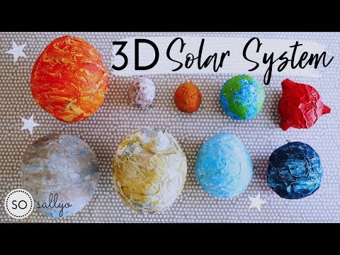 How to Make Paper Mache Planets - 3D Solar System Crafts for Kids