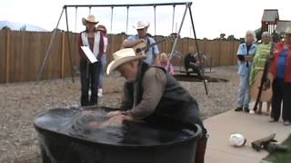 Pat Riley's baptism at cowboy