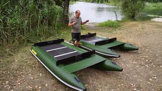 Мини катамаран ПВХ для рыбалки | Mini PVC Catamaran for Fishing BOATHOUSE