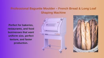 Professional Baguette Moulder – French Bread & Long Loaf Shaping Machine | Baguette Machine #bread
