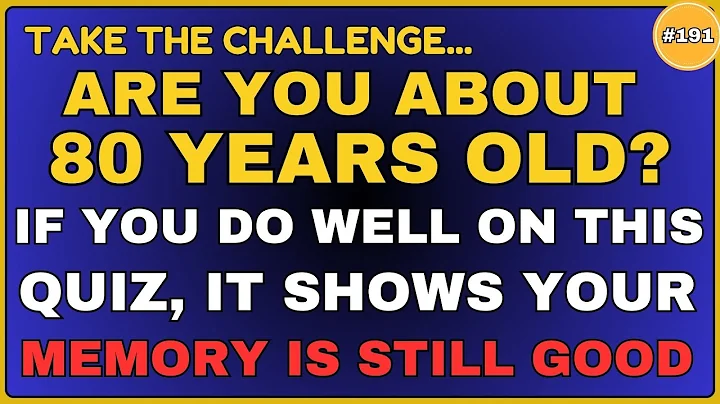 YOUR MEMORY IS AMAZING IF YOU DO WELL IN THIS QUIZ || 30 QUESTIONS #generalknowledge