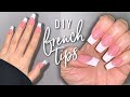 HOW TO DIY FRENCH TIPS FREEHANDED! *Easy Formula*