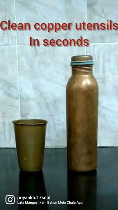 fastest way to clean copper utensils