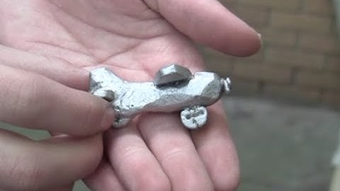 Casting a mini aluminum airplane (vehicles series)