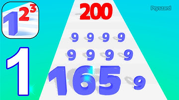 Number Master: Run and Merge - Gameplay Walkthrough Part 1 Merge Numbers All Levels 1-17 (Android)