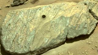 Hole Drilled by NASA&#39;s Perseverance rover during its second sample-collection attempt on Mars