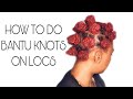 HOW TO DO BANTU KNOTS ON LOCS | STEP BY STEP| *UPDATED* | JENELLJACKSON