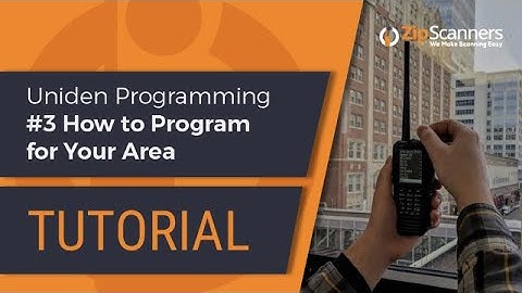 Uniden Police Scanner Programming #3 How to Program for Your Area