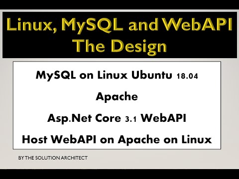Design for WebAPI running on Apache connecting to MySQL on Linux