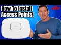Installing Ceiling-mount Wi-fi Access Point | How to Install Wap 2022