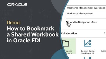 How to Bookmark a Shared Workbook in Oracle Fusion Data Intelligence