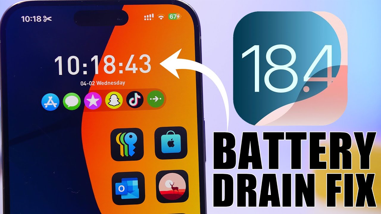 iOS 18.4 - How To FIX Battery DRAIN on iPhone !
